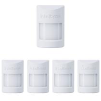 Kit 5 Sensores Infra Sem Fio Pet Immunity 20 Kg IVP 1000 PET SF Intelbras