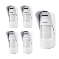 Kit 5 sensores infrav passivo c/fio ivp 7000 ex intelbras