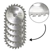 Kit 5 Serras Circular ECO Wídea Dentes de Metal Duro e Resistente 110mm x 20mm Alto Rendimento para Madeira 24 Dentes Kit 5 Serras Circular ECO Wídea Dentes de Metal Duro e Resistente 110mm x 20mm Alto Rendimento para Madeira 24 Dentes