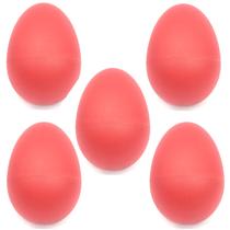 KIT 5 Shaker ovo plastico chocalho VERMELHO egg