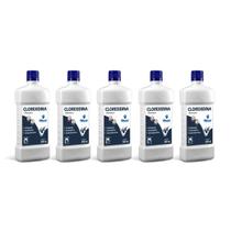 Kit 5 Shampoo Clorexidina Dermatite Cães e Gatos World 500ml