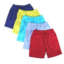 Kit 5 Shorts Bermudas Infantil Malha Menino 2 à 6 Anos - Green Kids