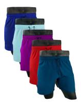 KIT 5 Shorts Bermudas masculino tactel com elastano moda praia futebal sacagem rapido conforto