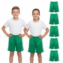 Kit 5 Shorts Escolar Infantil 1 ao 16 Volta às Aulas Uniforme Escolar