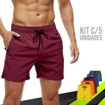 KIT 5 Shorts Tactel Bermudas Academia Treino Corrida Masculina TRAINING 720 - Iron