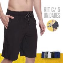 KIT 5 Shorts TACTEL ELASTANO Academia Treino Corrida MASCULINO 725 KIT 5 Shorts TACTEL ELASTANO Academia Treino Corrida MASCULINO 725