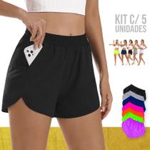 KIT 5 Shorts TACTEL FEMININO Academia Corrida Praia Yoga Bermuda 663 KIT 5 Shorts TACTEL FEMININO Academia Corrida Praia Yoga Bermuda 663