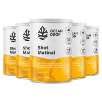 Kit 5 Shot Matinal Ocean Drop Vegano 150g Sabor Limão
