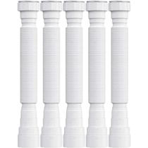 Kit 5 Sifão Simples Sanfonado Universal Tubo Extensivo Para Pias