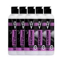 Kit 5 Silicone Gel Perfumado Lava Autos V8 230g