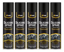 Kit 5 Silicone Spray Protege 300ml Lavanda Couro Painel Pneu Kit 5 Silicone Spray Protege 300ml Lavanda Couro Painel Pneu