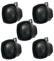 Kit 5 sirene piezo bit 12v preta pt