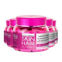 Kit 5 Skin Hair E Nails Femme Care Unilife 90 Cápsulas