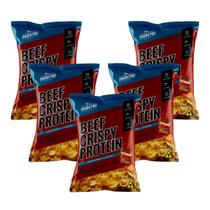 Kit 5 snack proteico salgadinho e whey protein churrasco 50g
