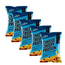 Kit 5 snack proteico salgadinho e whey protein requeijão 50g