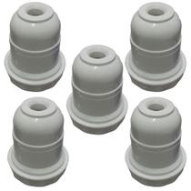 Kit 5 soquete e-27 abajur plastico branco