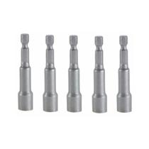 Kit 5 Soquete Sextavado Canhão Magnético 5/16 Polegadas