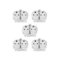 Kit 5 Soquetes 2G11 Base Tomadinha Para Lâmpada Pl 4 Pinos