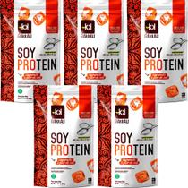 Kit 5 Soy Protein Caramelo e Flor de Sal Rakkau 600g Vegano