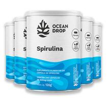 Kit 5 Spirulina 520mg Ocean Drop Vegana 240 Cápsulas Kit 5 Spirulina 520mg Ocean Drop Vegana 240 Cápsulas