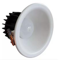 Kit 5 Spot Cob Led Circular Embutir 5w 6500k Branco Frio