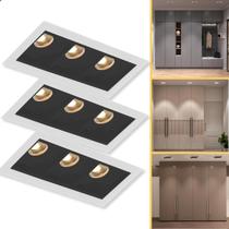 Kit 5 Spot Embutir De Led Luzon 6w Linear