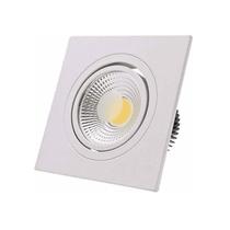 KIT 5 Spot Led Cob Embutir Quadrado 7w Avant 3000k Supimpa