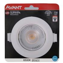 KIT 5 Spot Led Cob Embutir Redondo 5W Supimpa 6500K Avant