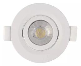 Kit 5 Spot Led De Embutir Redondo Branco 7w 3000k Mbled