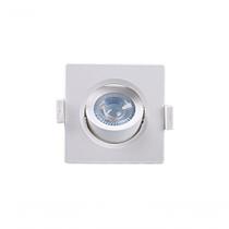Kit 5 Spot LED Embutir Quadrado Alltop MR11 3W 3000K Autovolt Branco Taschibra Kit 5 Spot LED Embutir Quadrado Alltop MR11 3W 3000K Autovolt Branco Taschibra