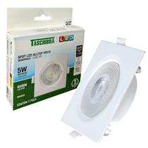 Kit 5 Spot Led Quadrado Embutir 5W MR16 Luz Branca 6500K Kit 5 Spot Led Quadrado Embutir 5W MR16 Luz Branca 6500K