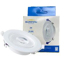 Kit 5 Spot Led Redondo Embutir 3w Branco Quente 3000K Amarelo