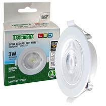 Kit 5 Spot Led Redondo Embutir 3W MR11 Luz Branca 6500K Kit 5 Spot Led Redondo Embutir 3W MR11 Luz Branca 6500K