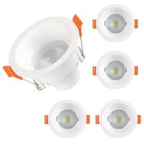 Kit 5 Spot Redondo Led Embutir 6W Slim 6500K Branco Frio MR16 Branco Bivolt Kit 5 Spot Redondo Led Embutir 6W Slim 6500K Branco Frio MR16 Branco Bivolt