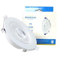 Kit 5 Spot Super Led Redondo Embutir 8w Branco Neutro 4100K