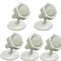 KIT 5 Spots para Teto Preto e Branco, Bocal E27, Ideal para Projetos de Iluminação Direcionada KIT 5 Spots para Teto Preto e Branco, Bocal E27, Ideal para Projetos de Iluminação Direcionada