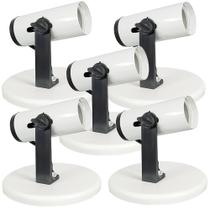 Kit 5 Spots Sem Aletados Branco para 1 lâmpada Direcionavel