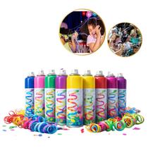 Kit 5 Spray Serpentina 250ml Cores Sortidas Retardante Chamas Carnaval Kit 5 Spray Serpentina 250ml Cores Sortidas Retardante Chamas Carnaval