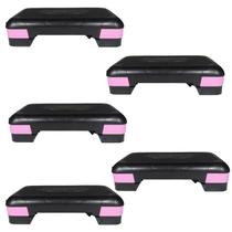 Kit 5 Step 50cm X 28cm X 13cm Ajustável Para Exercícios Kit 5 Step 50cm X 28cm X 13cm Ajustável Para Exercícios