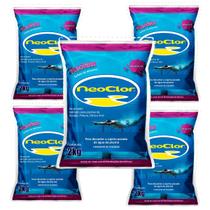 Kit 5 Sulfato De Alumínio Controle De Ph E Limpador Piscinas