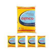 Kit 5 Sulfato De Alumínio Decantador Clarificante 2kg Genco Kit 5 Sulfato De Alumínio Decantador Clarificante 2kg Genco
