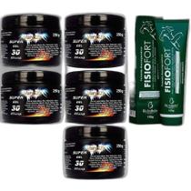Kit 5 Super Gel 30 Ervas 250G + 1 Pomada Fisio Fort 150G Kit 5 Super Gel 30 Ervas 250G + 1 Pomada Fisio Fort 150G