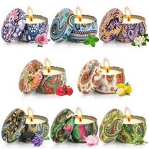 kit 5 Super Velas Aromaticas Perfumadas Na Lata Vintage Cera De Coco 125g kit 5 Super Velas Aromaticas Perfumadas Na Lata Vintage Cera De Coco 125g