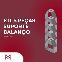 Kit 5 suporte balanço 100x100