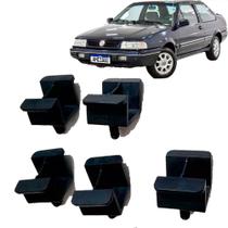 Kit 5 Suporte Lateral Para-choque Santana 1984 a 1996 Preto Kit 5 Suporte Lateral Para-choque Santana 1984 a 1996 Preto