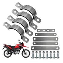 Kit 5 Suporte Paralama Xre190 Inferior Para Adaptar Nxr Bros125 Bros150 Bros160 2003 A 2025 Kit Fixação