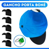 Kit 5 Suporte Sem Furo Gancho Para Chapéu Boné Adesivos Multifuncionais