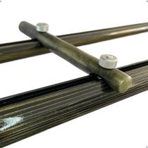 Kit 5 Suporte Varão Suiço Duplo deslizante Wave Palito 19 28mm Alumínio Suisso Fita Instalação