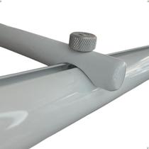 Kit 5 Suporte Varão Suiço Wave Palito 19 E 28mm Alumínio Fita deslizante Suisso instalação Kit 5 Suporte Varão Suiço Wave Palito 19 E 28mm Alumínio Fita deslizante Suisso instalação