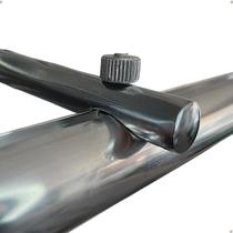 Kit 5 Suporte Varão Suiço Wave Palito 19 E 28mm Alumínio Fita deslizante Suisso instalação